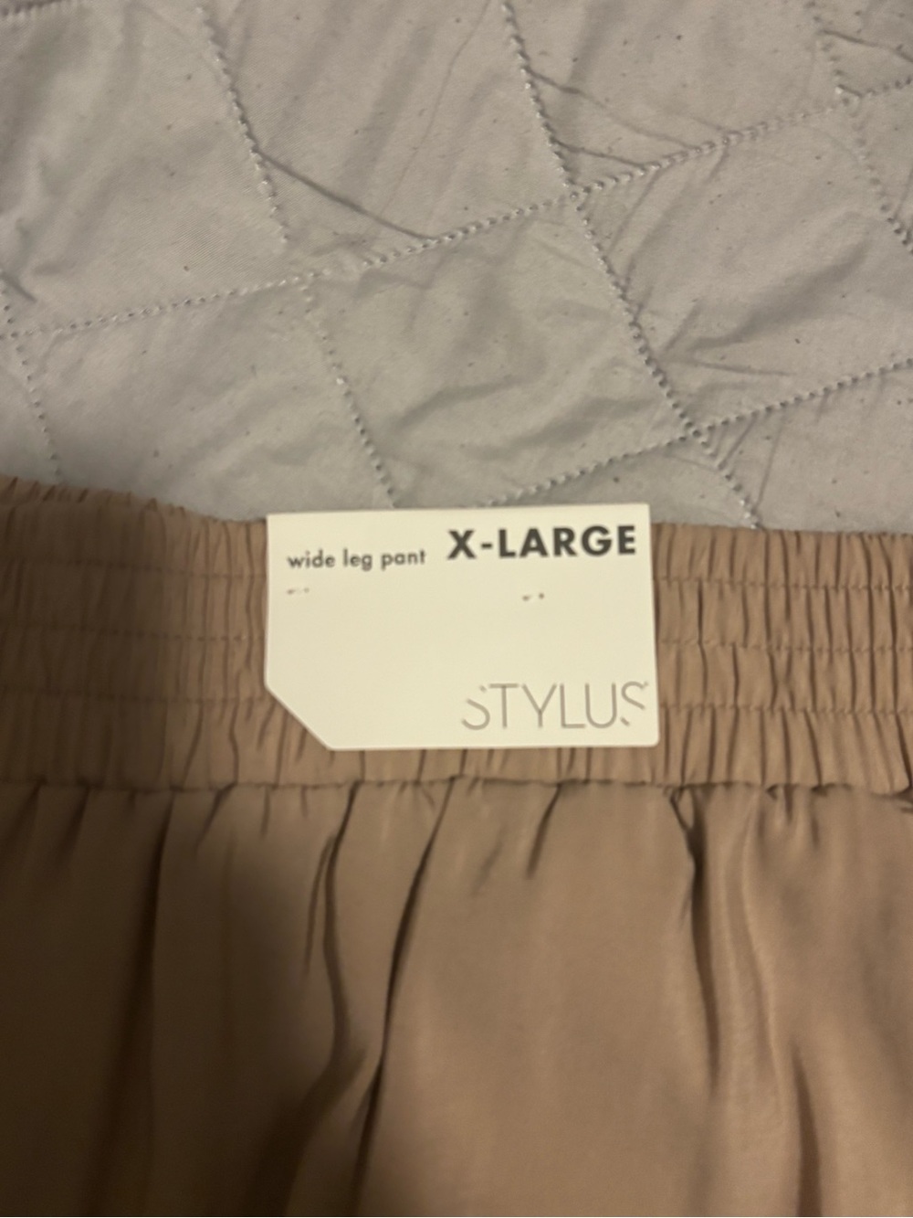 STYLUS Wide Leg Pants in Taupe Beige